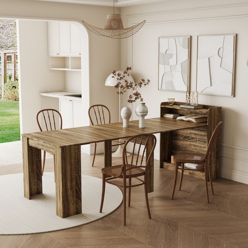 Modern extendable dining - extendable,