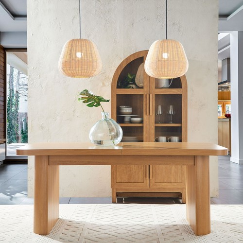 Light honey dining room - dining,